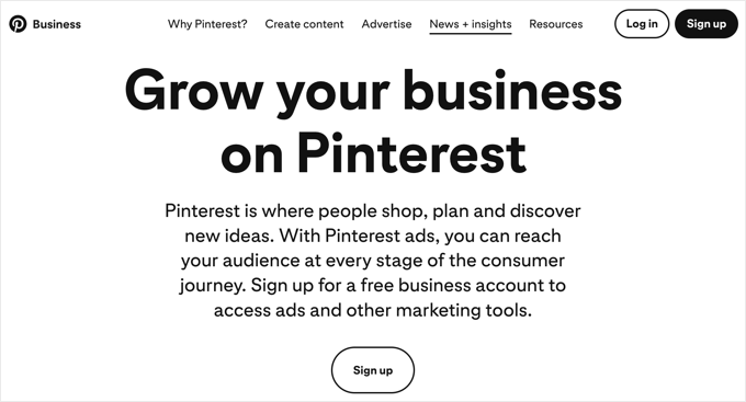 Аккаунт Pinterest